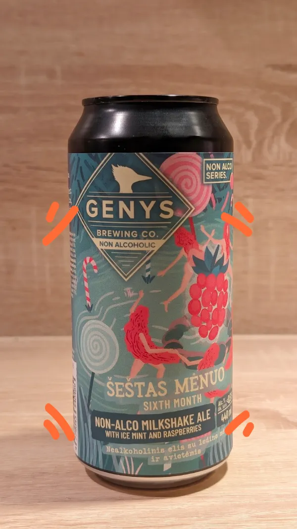 Genys Brewing Co. ŠEŠTAS MĖNUO, 0.44L