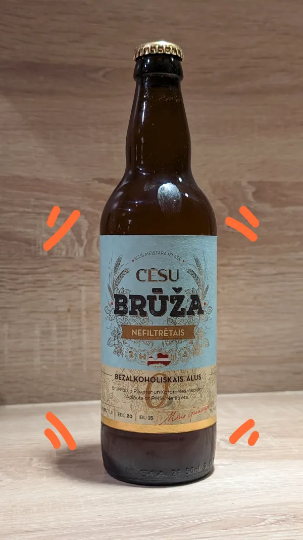 Cēsu Brūža Nefiltrētais, 0.5L