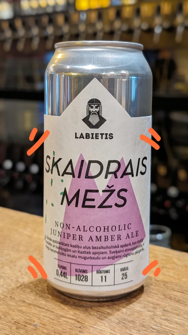 Labietis Skaidrais mežs Bezalkoholiskais alus