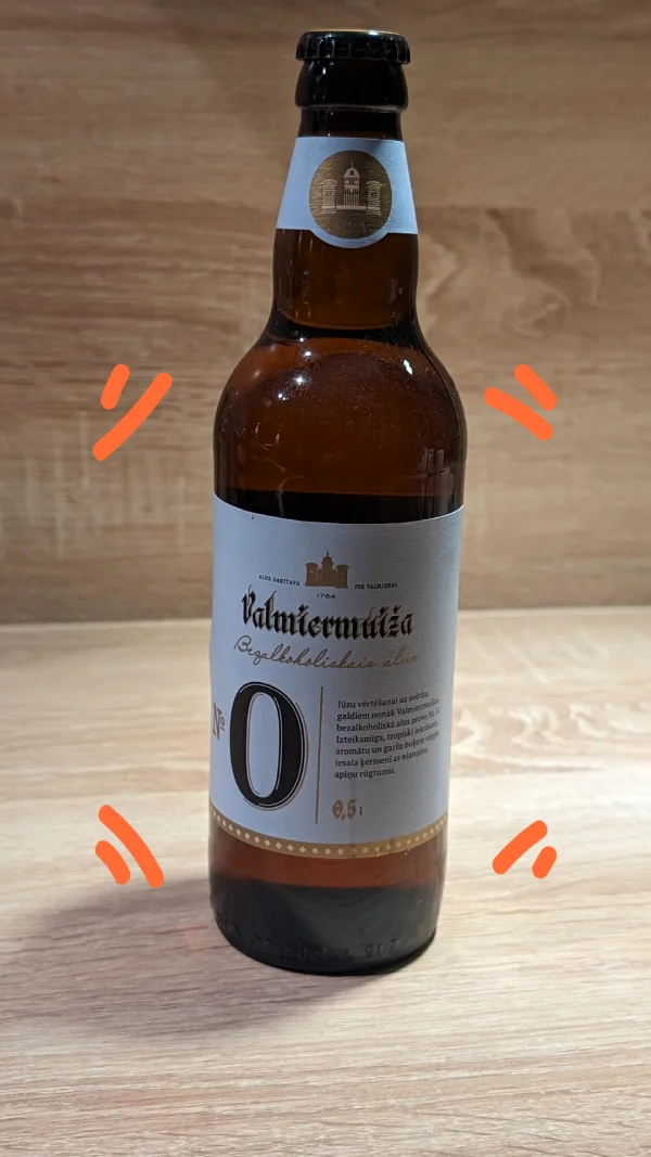 Valmiermuiža Bezalkoholiskais alus, 0.5l